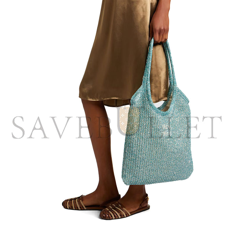 MIU MIU IVY SEQUINED MESH TOTE BAG 5BG231 (40*35cm)